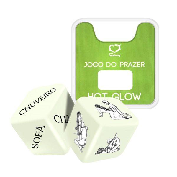 DADOS JOGO DO PRAZER HOT GLOW 02 DADINHOS SEXY FANTASY