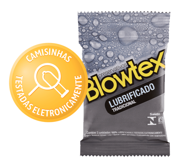 PRESERVATIVO TRADICIONAL LUBRIFICADO 03 UNIDADES BLOWTEX