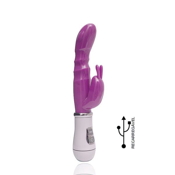 VIBRADOR PONTO G RABBIT 8 VIBRAÇÕES ROXO CARREGAMENTO USB YOU VIBE