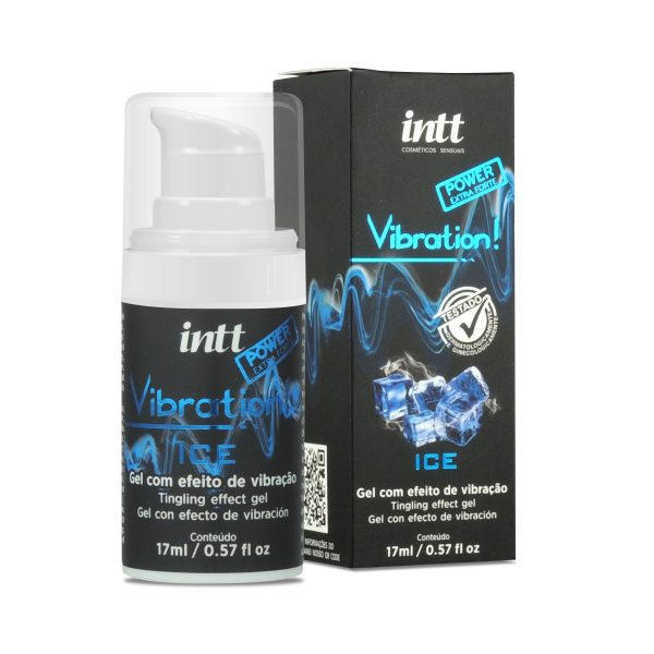 VIBRATION GEL EXCITANTE QUE VIBRA POWER EXTRA FORTE SABOR ICE 17 ML INTT