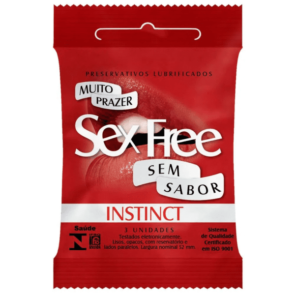 PRESERVATIVO INSTINCT 03 UNIDADES SEX FREE