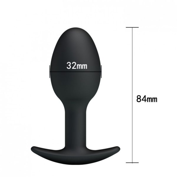 PLUG ANAL EM SILICONE PRETO PRETTY LOVE - Image 3