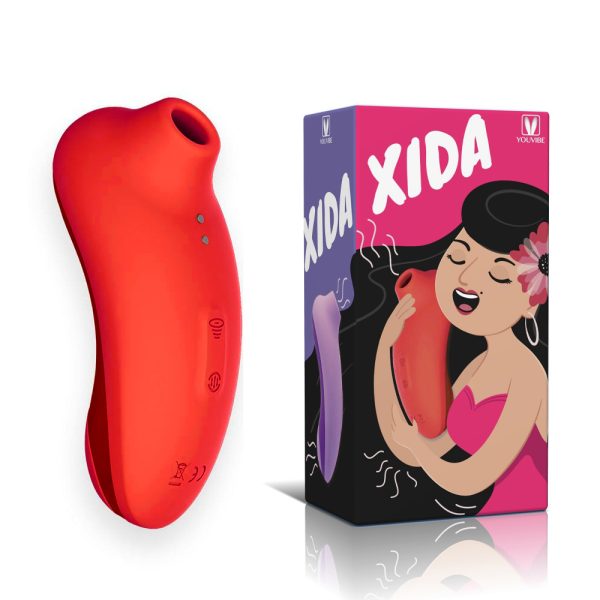 SUGADOR ESTIMULADOR DE CLITORIS E VIBRADOR O XIDA VERMELHO YOUVIBE