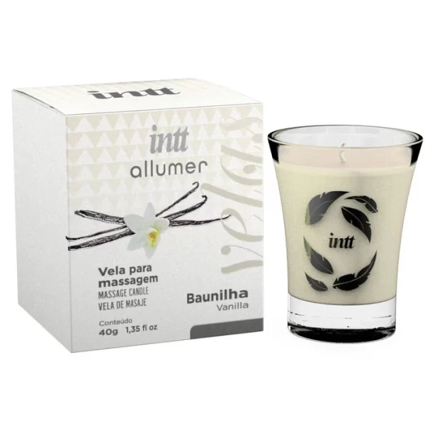 VELA DE MASSAGEM AROMATICA BAUNILHA 40G INTT