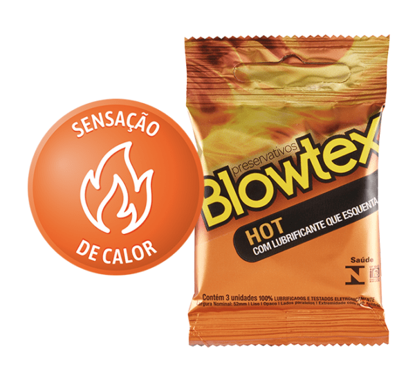 PRESERVATIVO HOT 03 UNIDADES BLOWTEX