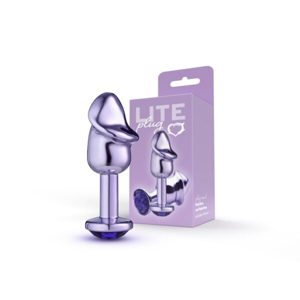 PLUG LITE ROXO METÁLICO FORMATO PÊNIS TAMANHO P SEXY FANTASY