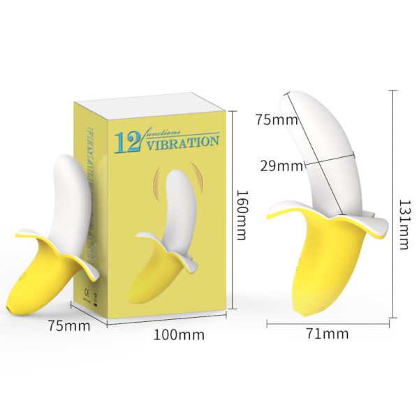 VIBRADOR PONTO G EM FORMATO DE BANANA COM 12 MODOS DE VIBRAÇÃO - Image 2