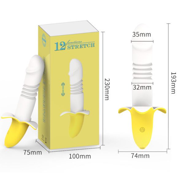 VIBRADOR PONTO G EM FORMATO DE BANANA COM 12 MODOS DE SOBE E DESCE - Image 2