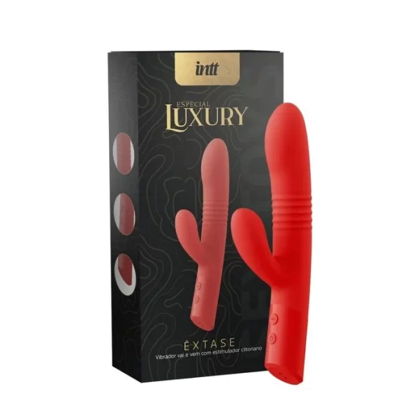 VIBRADOR DE LUXO EXTASE LUXURY VERMELHO INTT