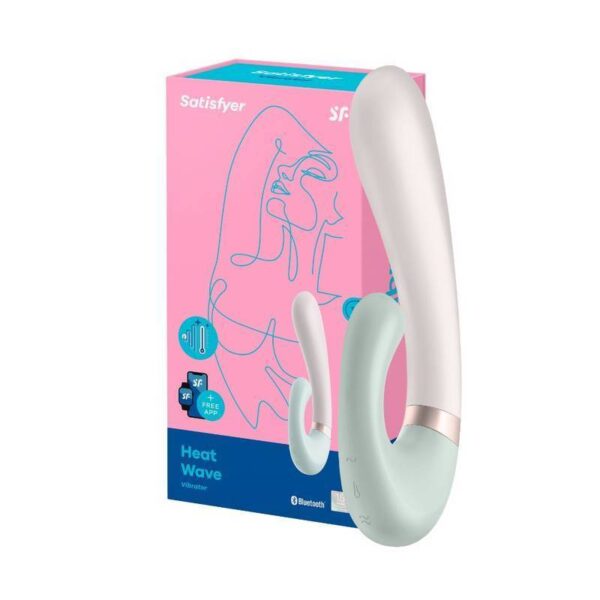 VIBRADOR DE LUXO HEAT WAVE VERDE CLARO SATISFYER INTT