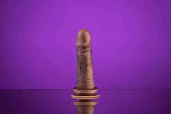 PRÓTESE REAL DICK REALÍSTICO COM VENTOSA 15,3 X 4 MARROM CM SEXY FANTASY