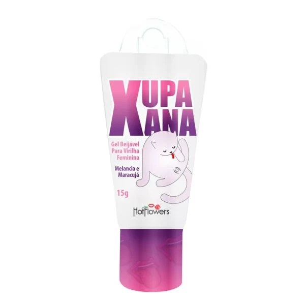 XUPA XANA GEL BEIJAVEL MELANCIA E MARACUJA 15 G HOT FLOWERS