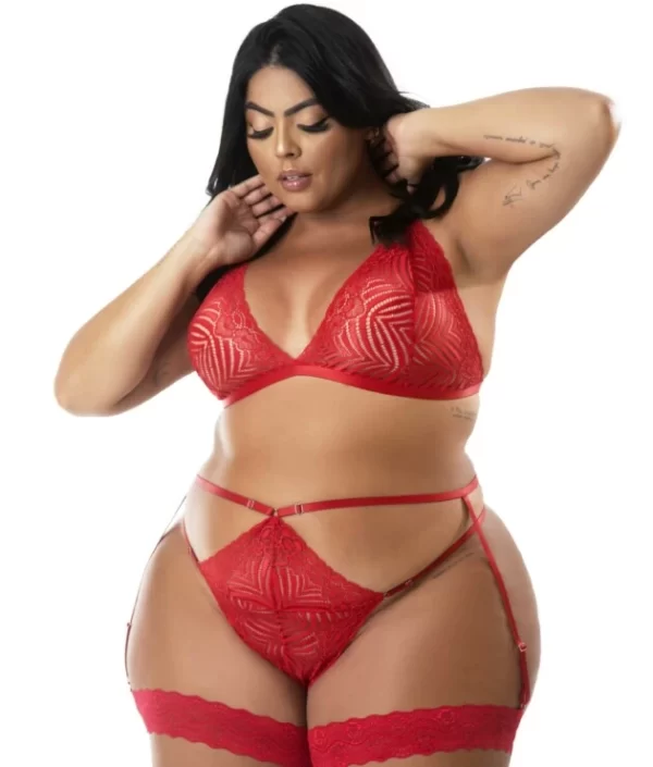 CONJUNTO SEXY PLUS SIZE SUELLEN TAM 50