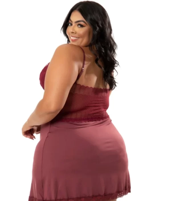 CAMISOLA PLUS SIZE EM MICROFIBRA SENSUALE TAM 50 - Image 2