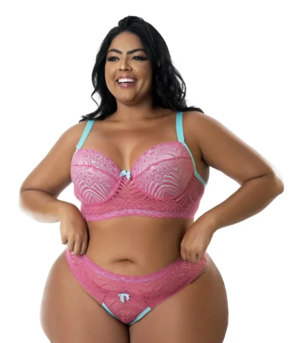 CONJUNTO EM RENDA MANDY PLUS SIZE TAM 48