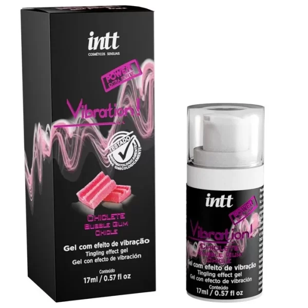 VIBRATION GEL EXCITANTE EXTRA FORTE SABOR CHICLETE 17 ML INTT